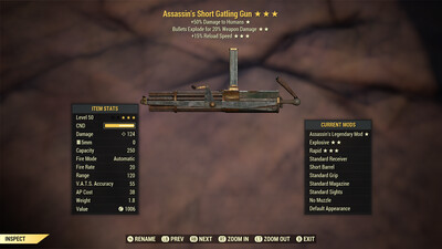 Assassins Explosive 15r Gatling Gun