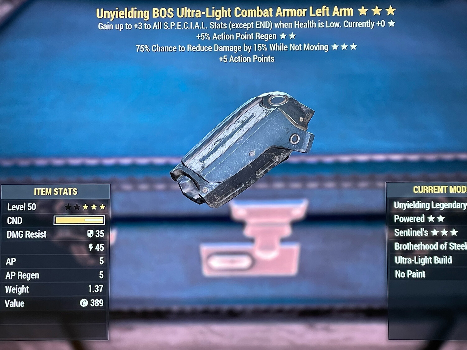 Unyielding AP Sentinel Combat LA