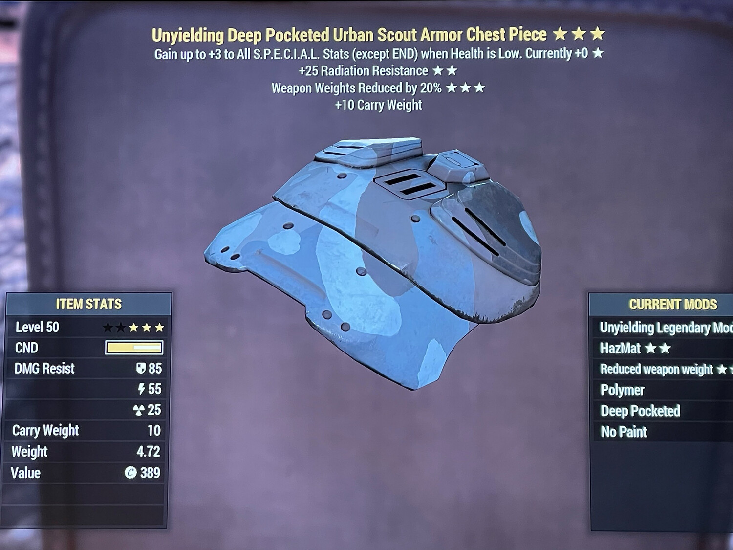 Unyielding RR WWR U Scout Chest
