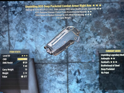 Unyielding EDR Sentinel Combat RA