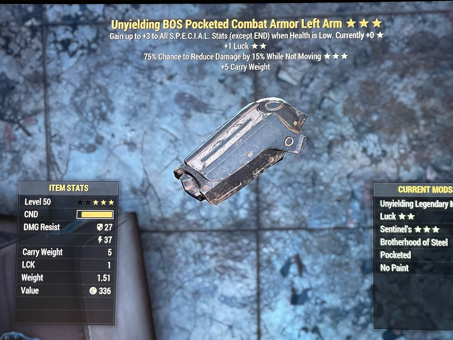 Unyielding 1L Sentinel Combat LA