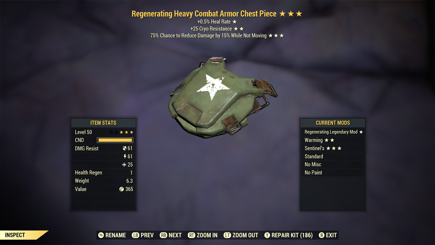 Regenerating Cryo Sentinel Combat Chest