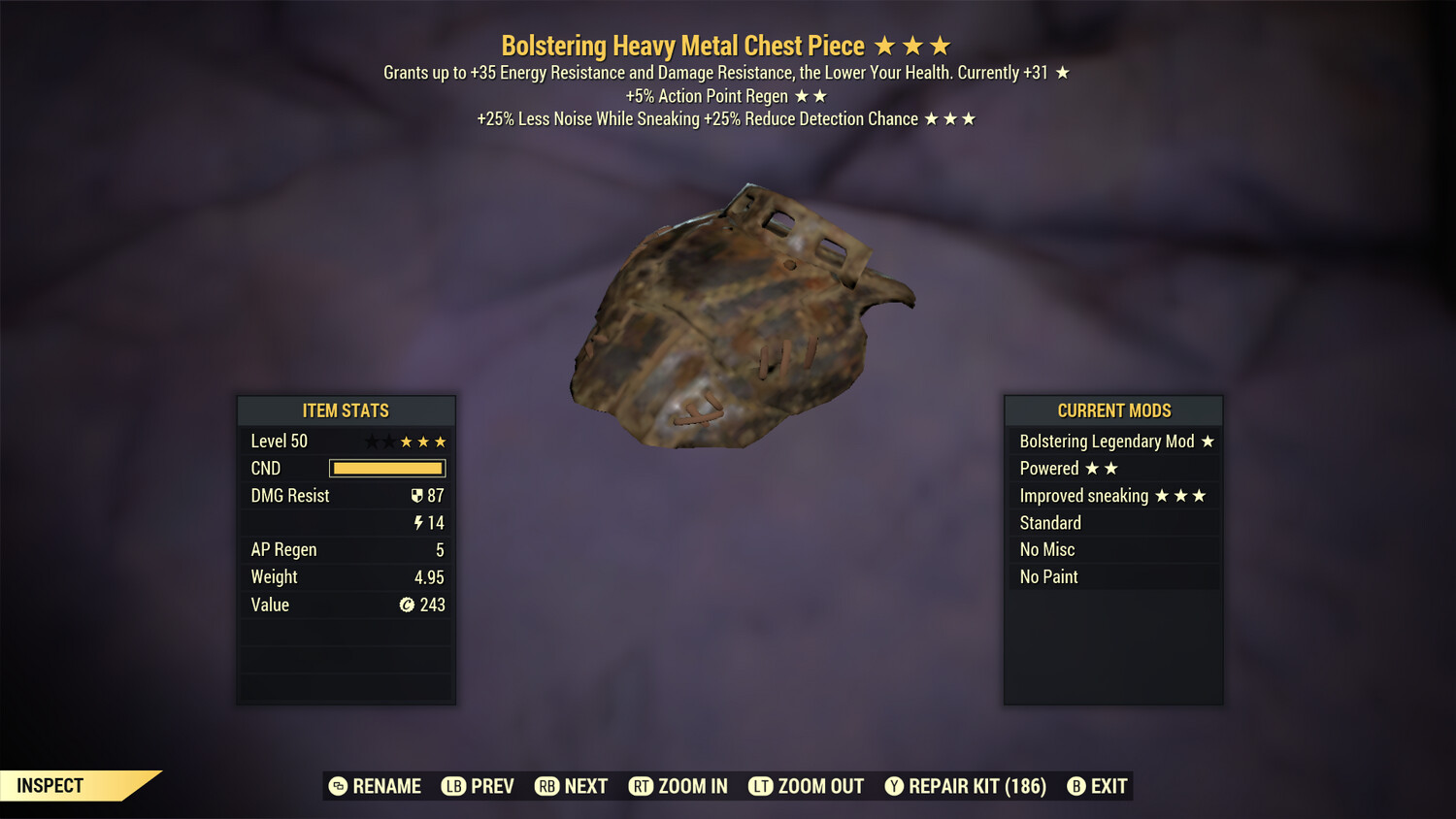 Bolstering AP HTD Metal Chest