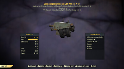 Bolstering 1S Sentinel Robot LA