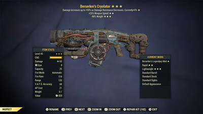 Berserkers 25/90 Cryolator