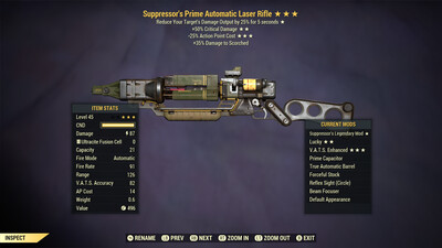 Suppressor 50/25 Non Ultracite Laser Rifle