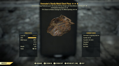 Overeaters RR Cavalier Metal Chest