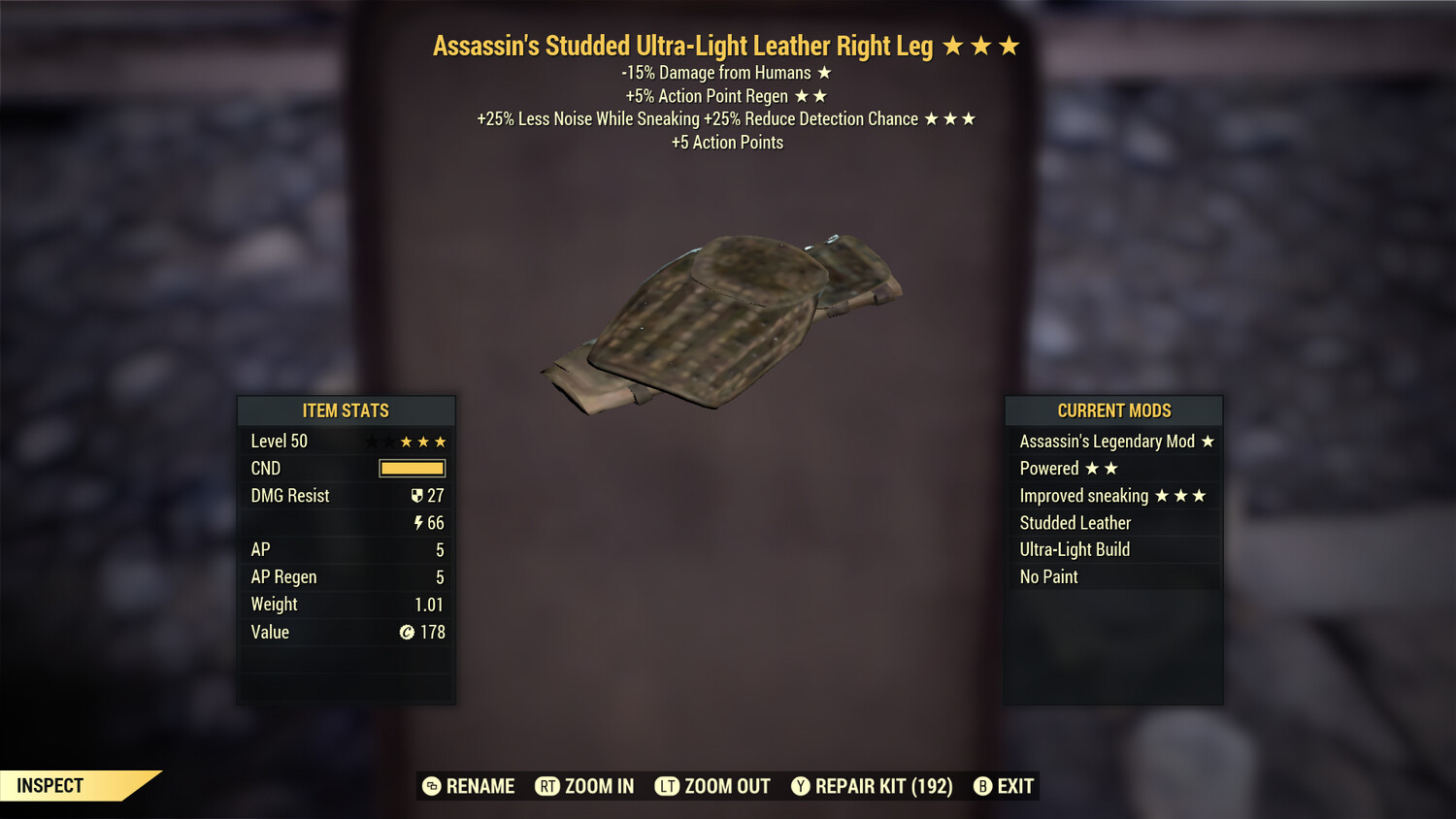 Assassins AP HTD Leather RL