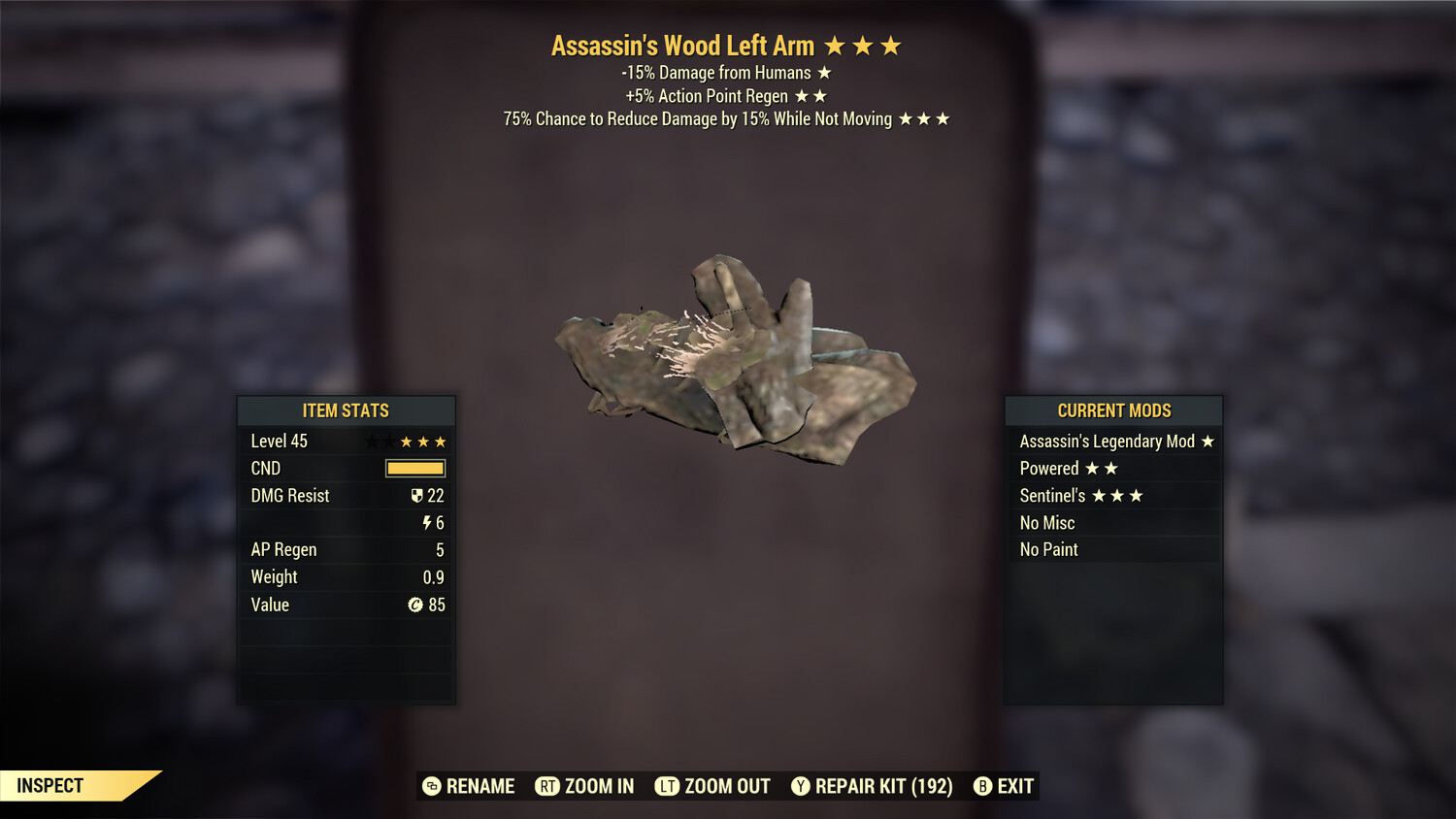 Assassins AP Sentinel Wood LA