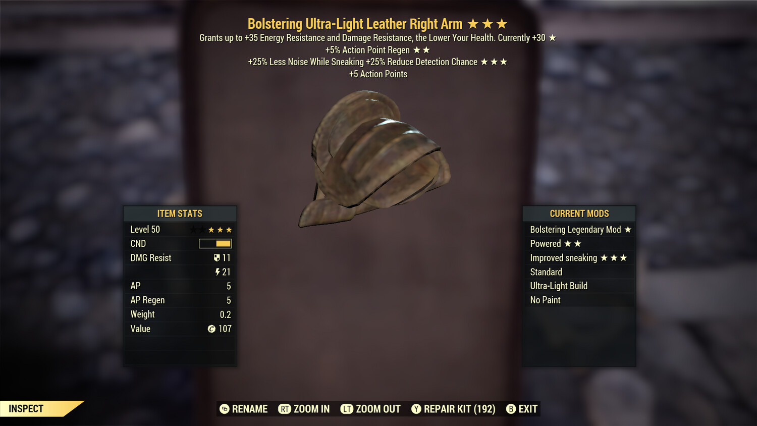 Bolstering AP HTD Leather RA