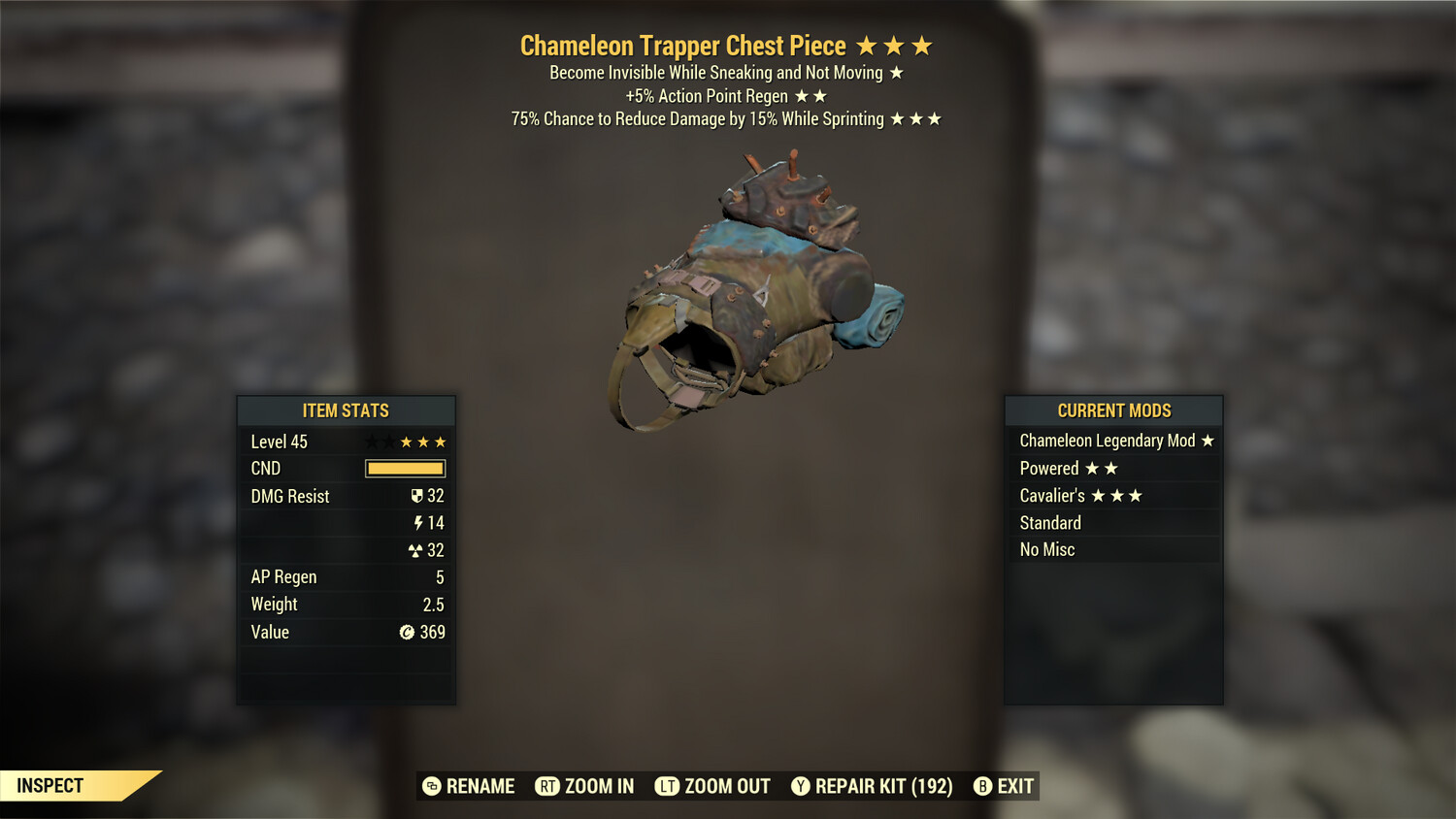 Chameleon AP Cavalier Trapper Chest