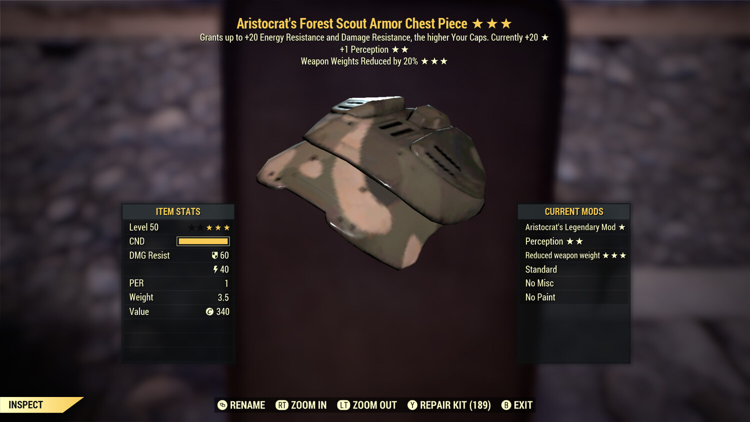 Aristocrat 1P WWR F Scout Chest
