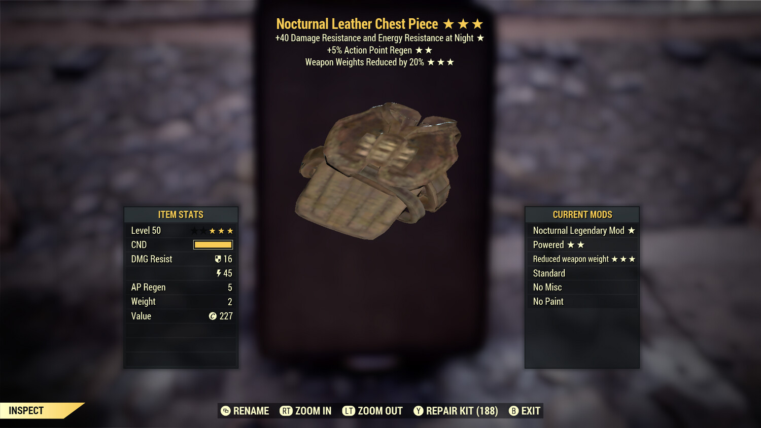 Nocturnal AP WWR Leather Chest