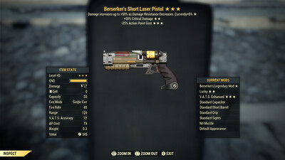 Berserkers 50/25 Non Ultracite Laser Rifle