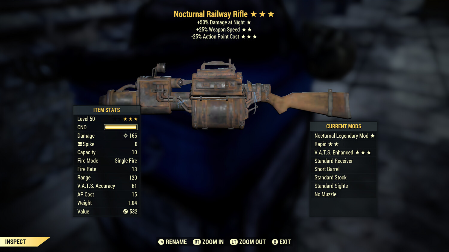 Nocturnal 25/25 Railway Rifle
