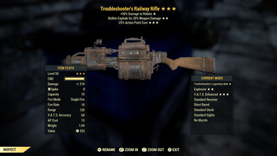 Troubleshooters Explosive 25 Railway Rifle