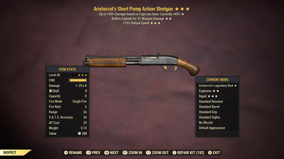 Aristocrat Explosive 15r Pump Action Shotgun