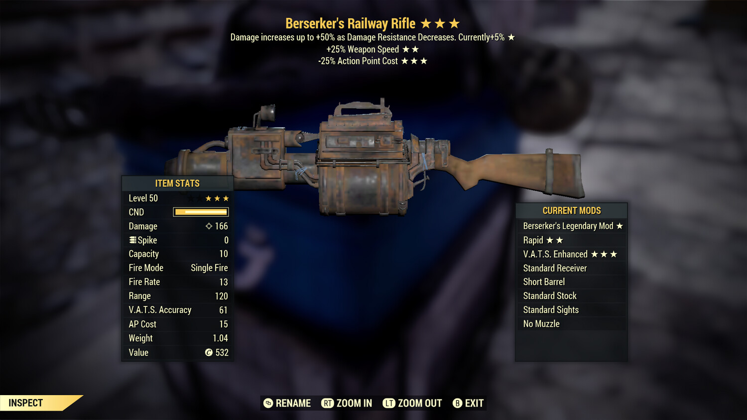 Berserkers 25/25 Railway Rifle