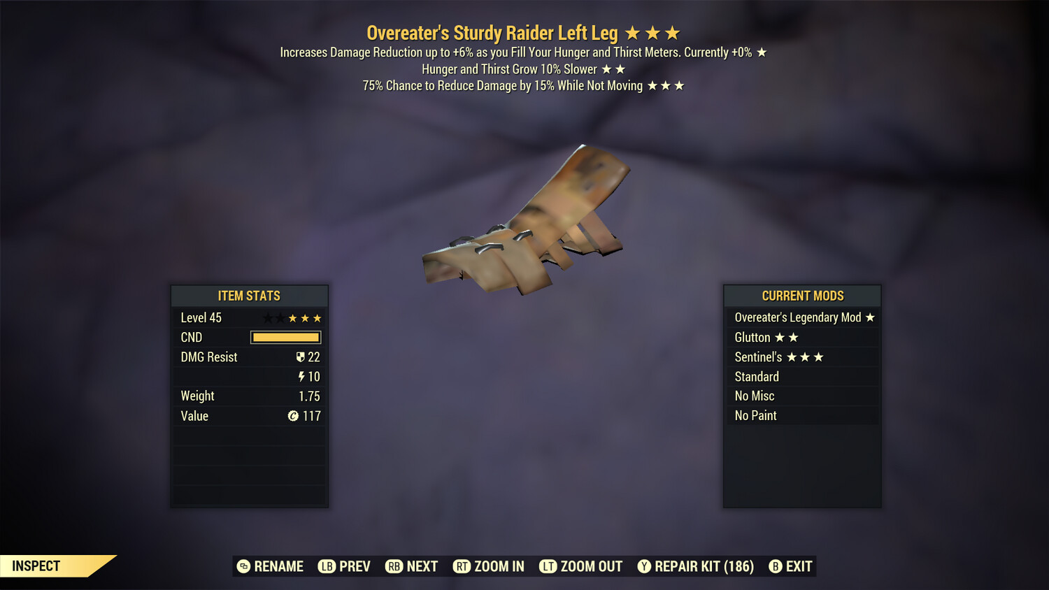 Overeaters Hunger Sentinel Raider LL