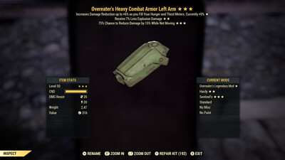 Overeaters Explosive Sentinel Combat LA