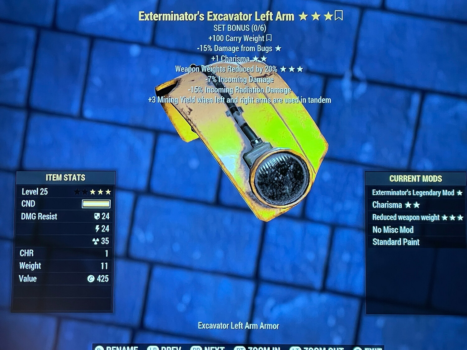 Exterminator 1C WWR Excavator LA Lvl 25