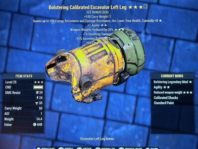 Bolstering 1A WWR Excavator LL Lvl 25