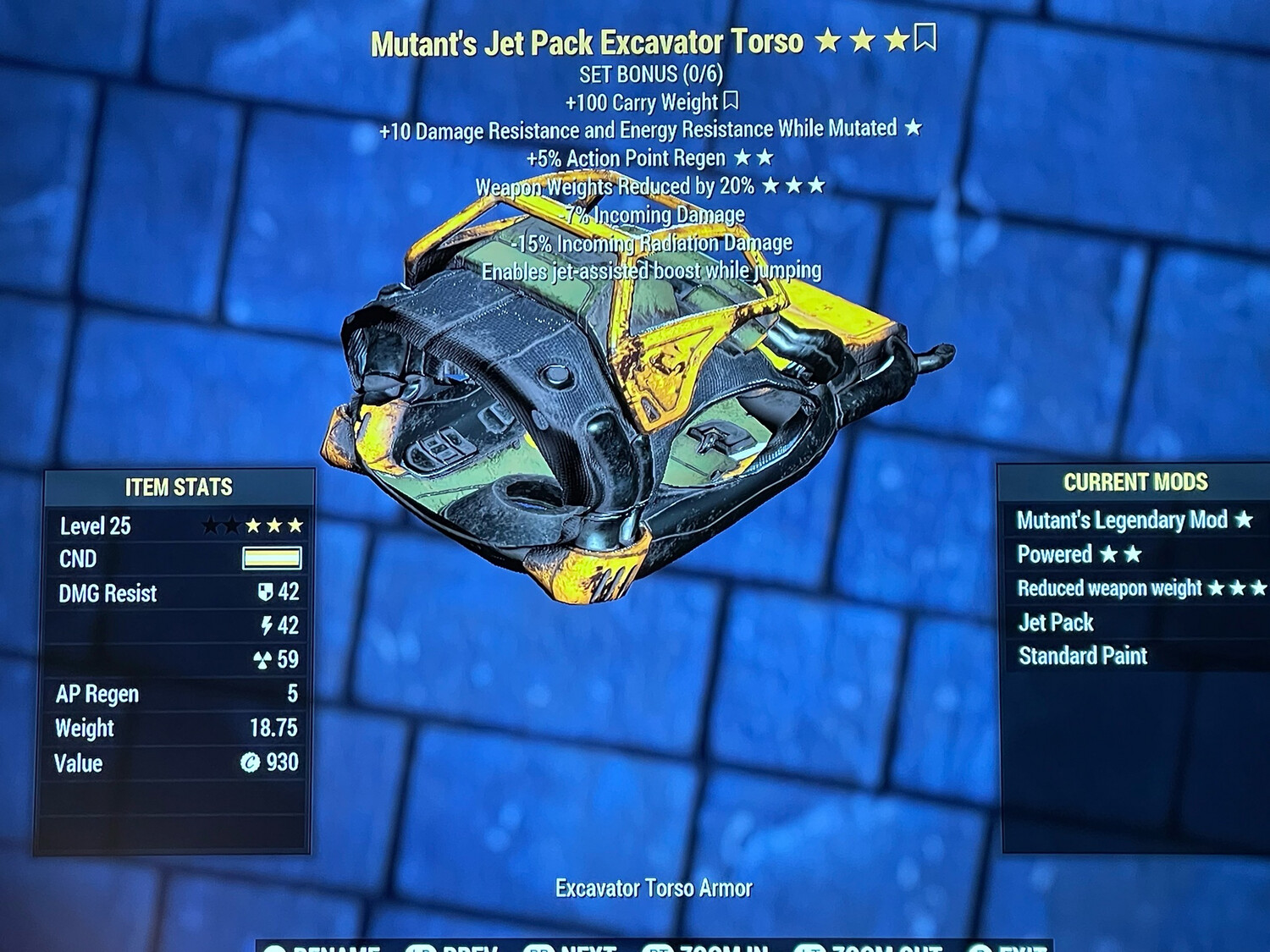 Mutant AP WWR Excavator Legacy Jetpack Torso