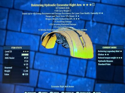 Bolstering Hunger WWR Excavator RA Lvl 25