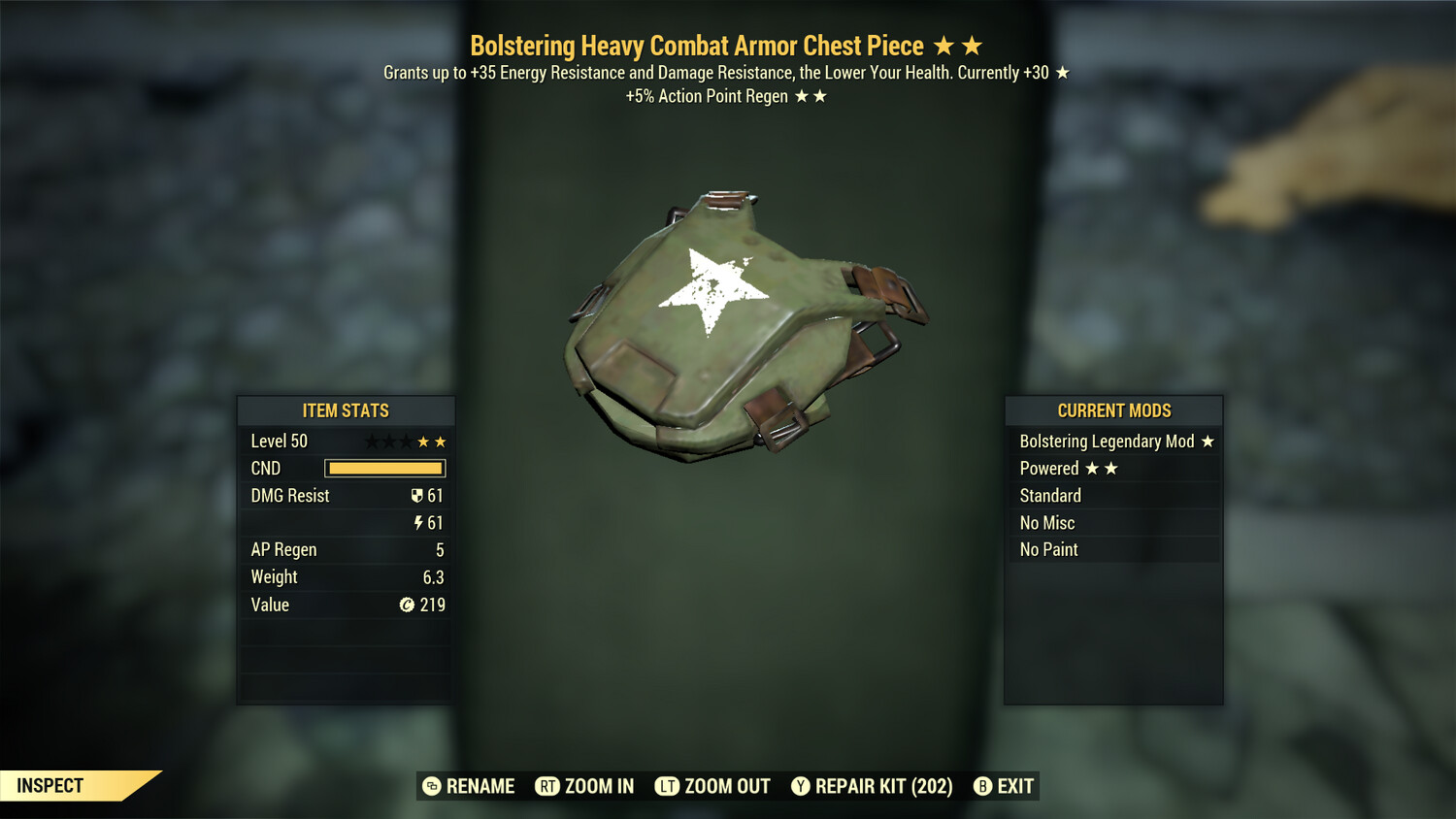 Bolstering AP Combat Chest