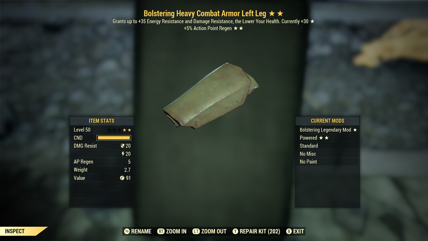 Bolstering AP Combat LL