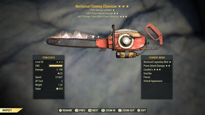 Nocturnal PA/PA Chainsaw