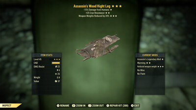 Assassins Cryo WWR Wood RL