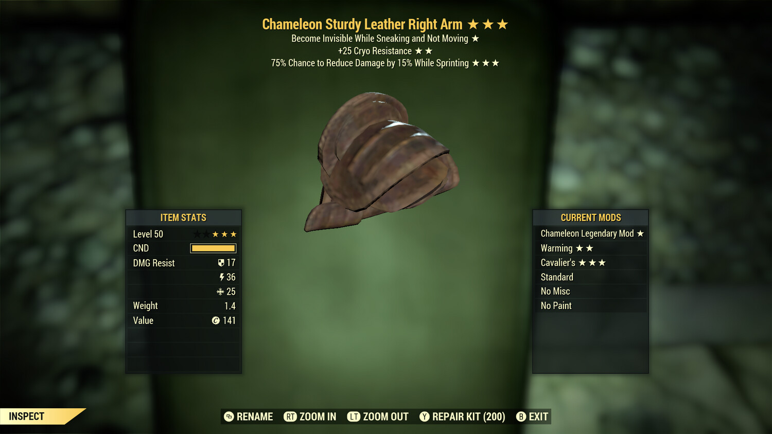 Chameleon Cryo Cavalier Leather RA