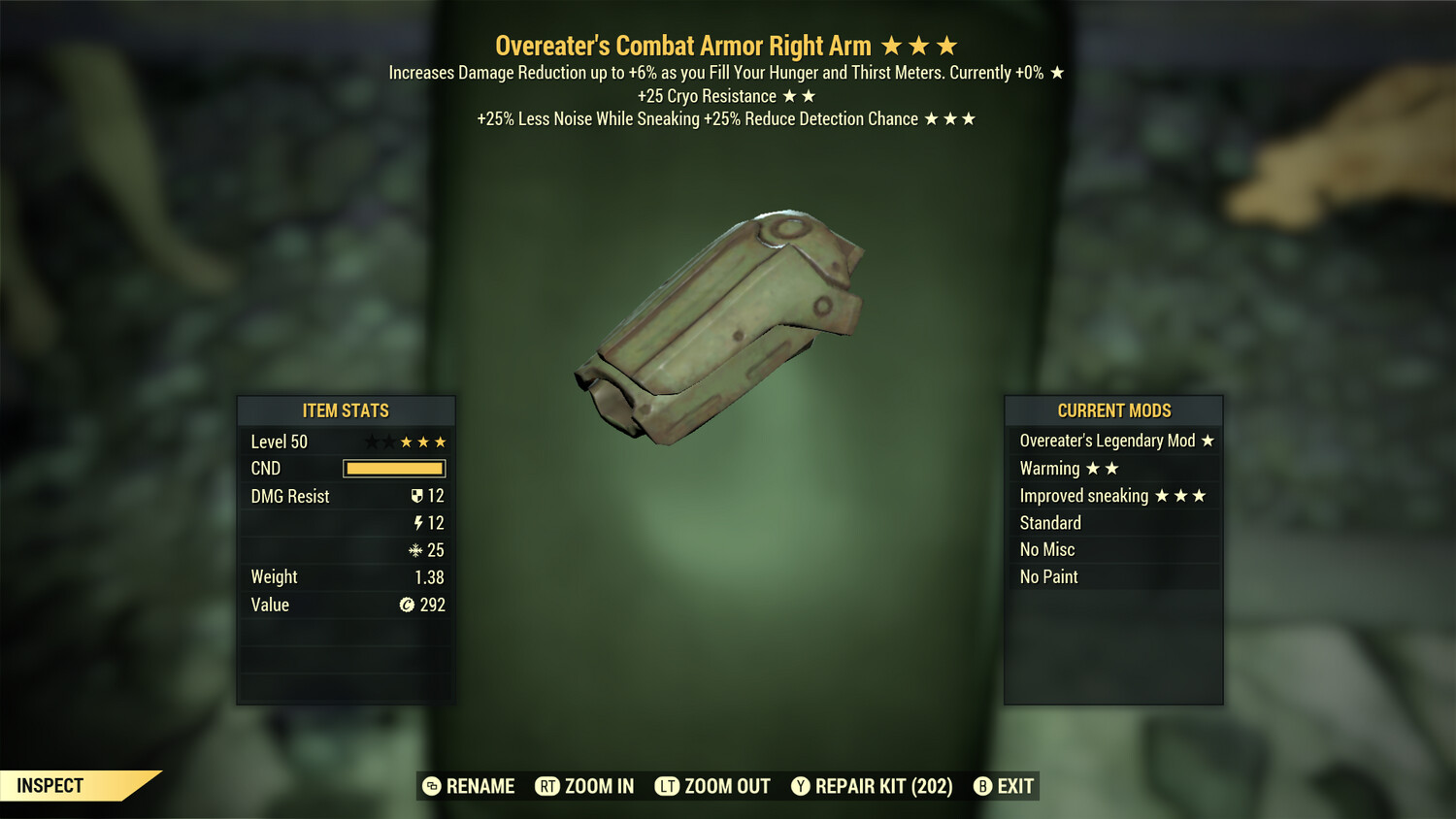 Overeaters Cryo HTD Combat RA