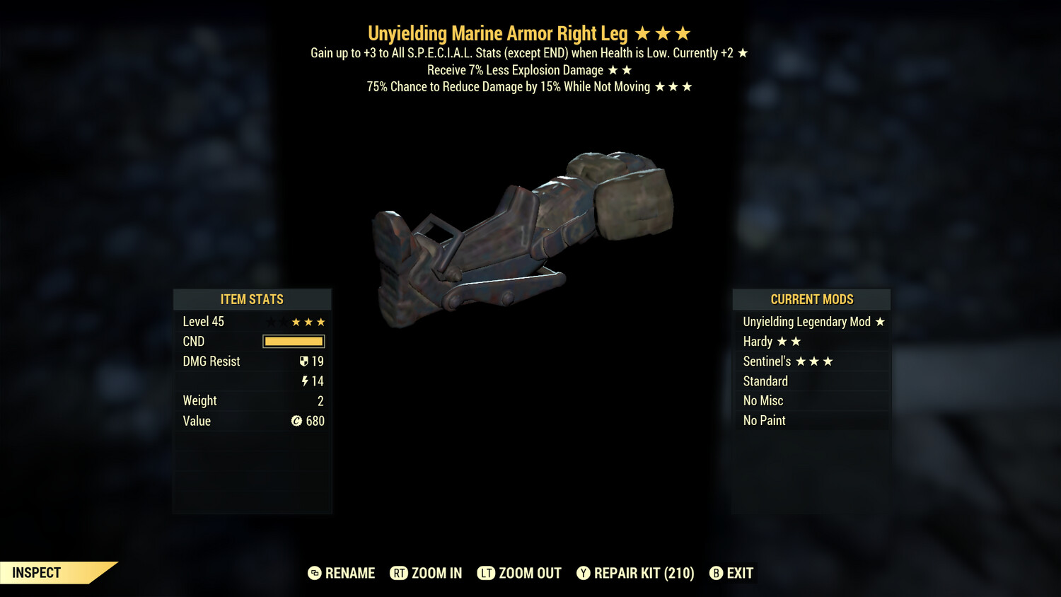 Unyielding Explosive Sentinel Marine RL