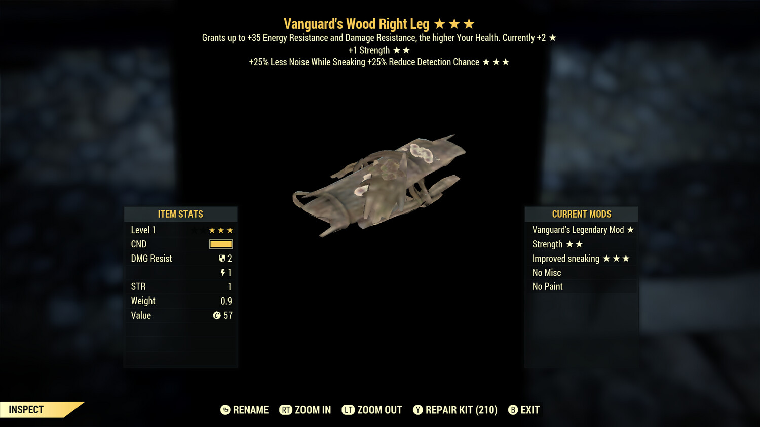 Vanguard 1S HTD Wood RL Lvl 1