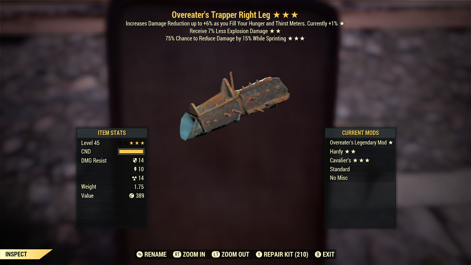 Overeaters Explosive Cavalier Trapper RL