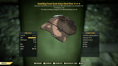 Unyielding 1E Sentinel F Scout Chest