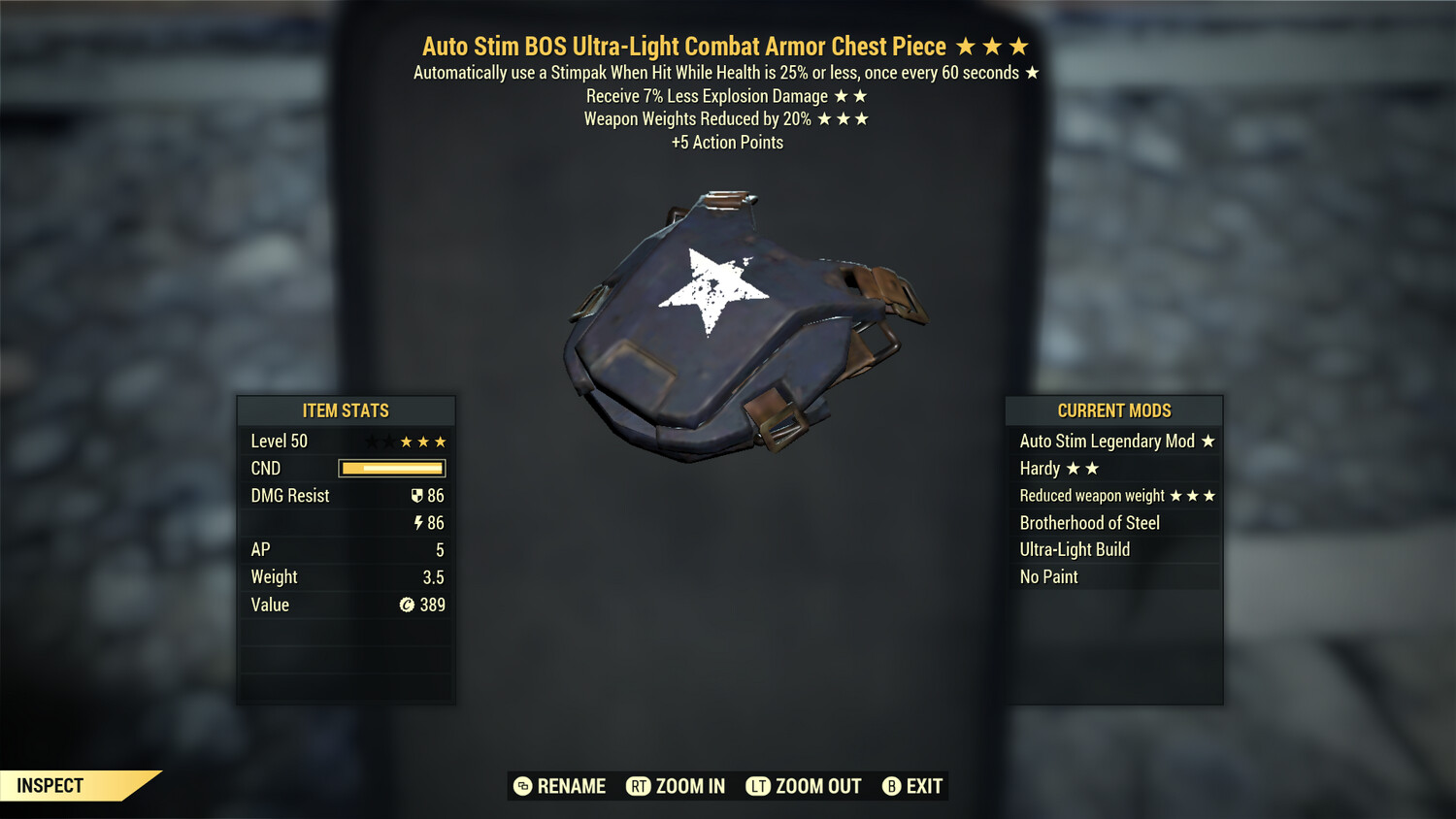 Auto Stim Explosive WWR Combat Chest