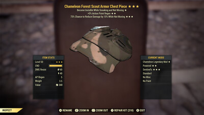 Chameleon AP Sentinel F Scout Chest
