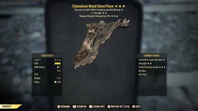 Chameleon 1S WWR Wood Chest