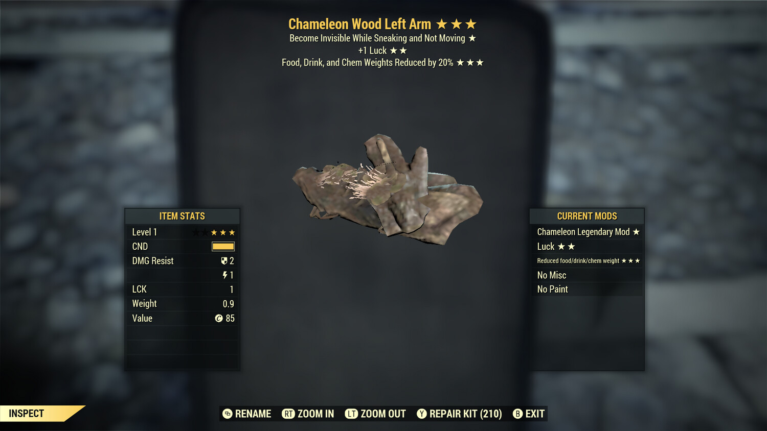 Chameleon 1L FDC Wood LA Lvl 1