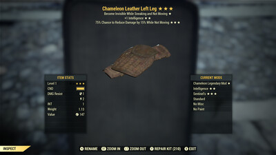 Chameleon Intel Sentinel Leather LL Lvl 1