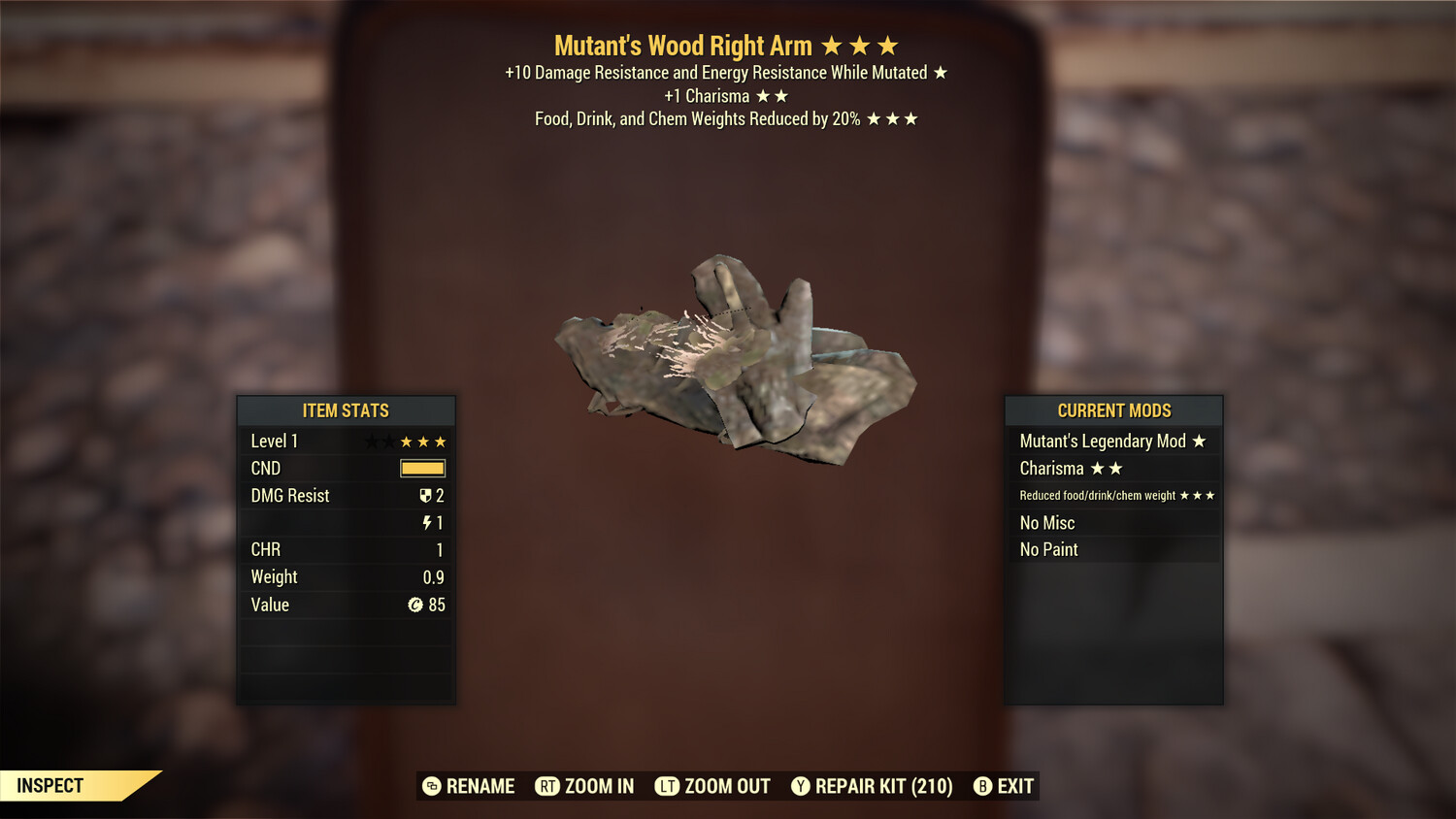 Mutants 1C FDC Wood RA Lvl 1