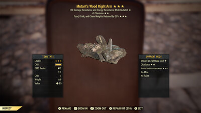 Mutants 1C FDC Wood RA Lvl 1