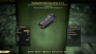 Unyielding 1S Sentinel Combat LA