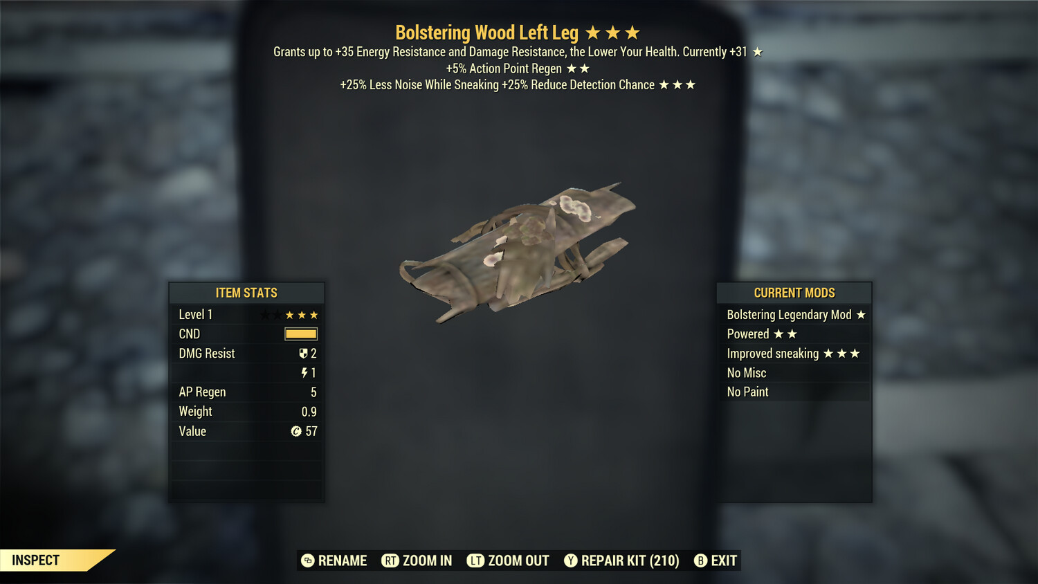 Bolstering AP HTD Wood LL Lvl 1