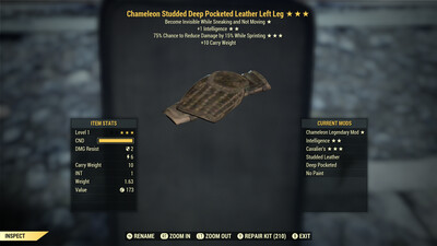 Chameleon Intel Cavalier Leather LL Lvl 1