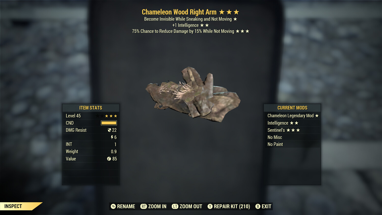 Chameleon Intel Sentinel Wood RA
