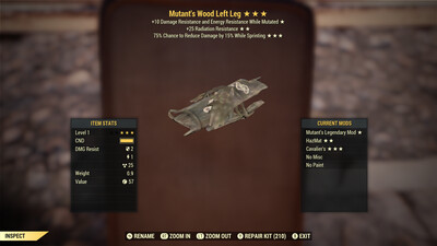 Mutants RR Cavalier Wood LL Lvl 1